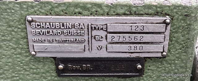 Soustruh automatický revolverový SCHAUBLIN 123 (9566 - pridat Automatic turret lathe SCHAUBLIN 123 (11).JPG)